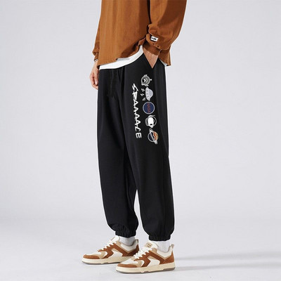 Koreon Harajuku Meeste Triibulised Dressipüksid Kevadsuvi elastne vöökoht kottis suur suur meeste üliõpilaste vabaaja haremi spordipüksid 5XL