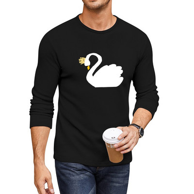 Nova SWAN QUEEN SWEATER Duga T-Shirt majice po narudžbi Oversized t-shirt crna t-shirt Muška majica