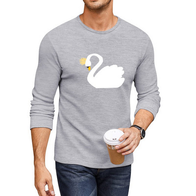 Nova SWAN QUEEN SWEATER Duga T-Shirt majice po narudžbi Oversized t-shirt crna t-shirt Muška majica