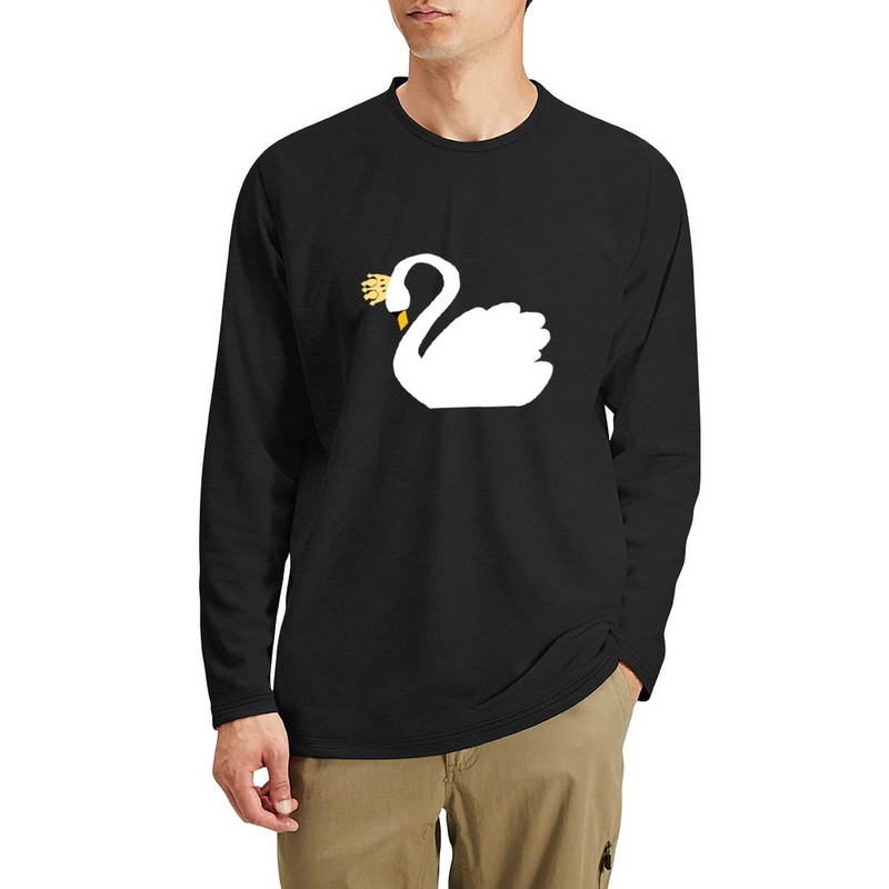 Nova SWAN QUEEN SWEATER Duga T-Shirt majice po narudžbi Oversized t-shirt crna t-shirt Muška majica