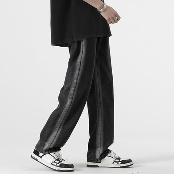 Καλοκαίρι 2023 Ανδρικό τζιν με λεπτή εφαρμογή ντεγκραντέ Σχέδιο μόδας Streetwear Vintage μοντέρνο κορεάτικο τζιν παντελόνι με ίσια ελαστική μέση