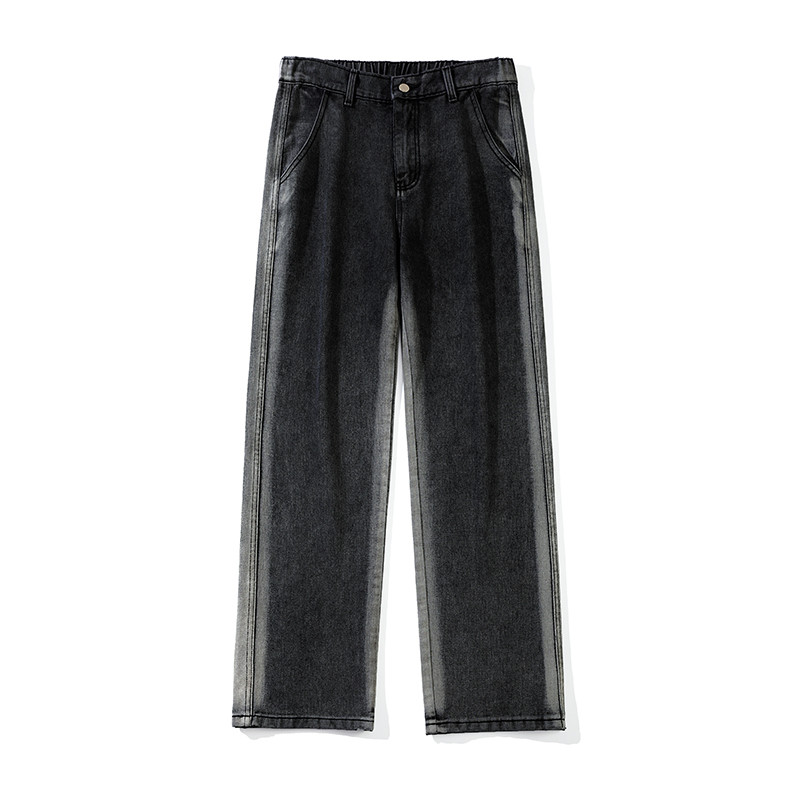 Ljeto 2023. Muške uske traperice Gradient Design Moda Streetwear Vintage Trendy Korejske traper hlače s ravnim nogavicama u struku