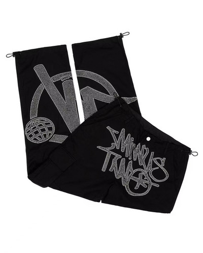 Y2k Jeans Muške Minus Two Cargo Y2k Baggy Casual Wide Oversized Cargo Crne traper hlače Harajuku Hip Hop Gothic Hlače Streetwear