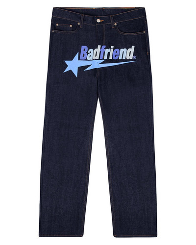 Y2k Jeans Badfriend Hip Hop Letter Μαύρο Παντελόνι Γυναικείο 2023 Νέα μόδα Casual Rock Φαρδύ παντελόνι Streetwear