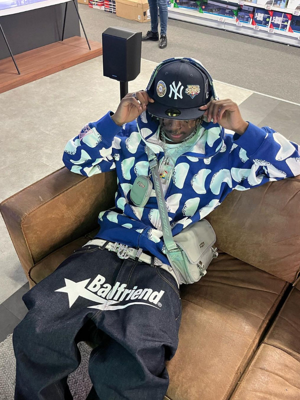 Y2k Jeans Badfriend Hip Hop Letter Μαύρο Παντελόνι Γυναικείο 2023 Νέα μόδα Casual Rock Φαρδύ παντελόνι Streetwear