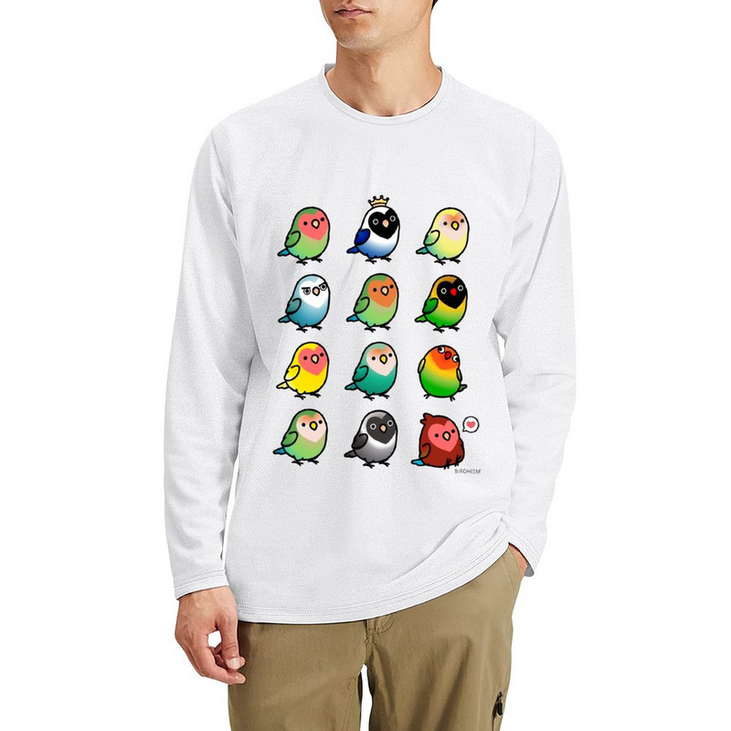 New Chubby Lovebirds Dugačka majica kratkih rukava Majica kratkih rukava majice po narudžbi majice kratkih rukava za muškarce