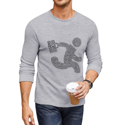 New Versus (bijela) duga majica prilagođena majica vintage majica crne muške majice