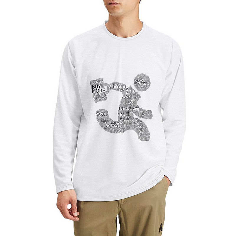 New Versus (bijela) duga majica prilagođena majica vintage majica crne muške majice