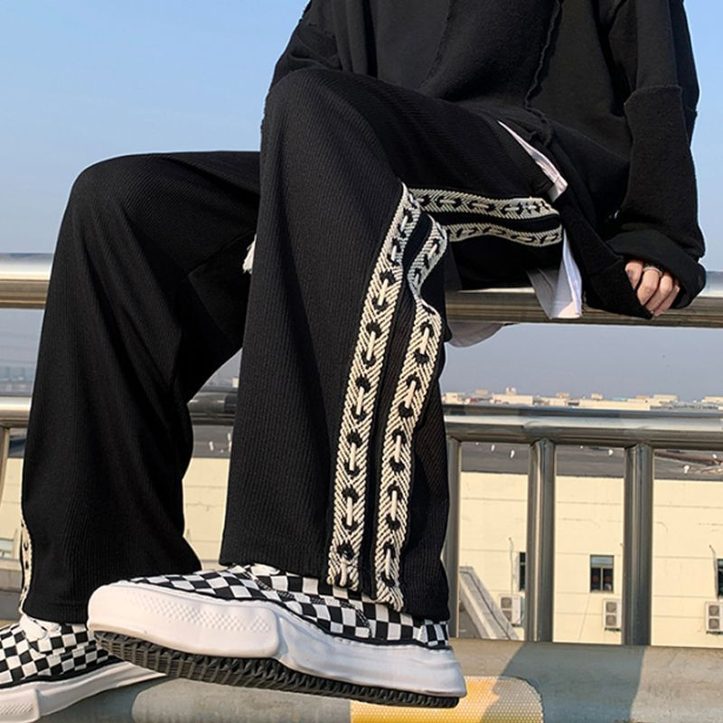 2023. Proljeće Jesen Nova ulična Hip Hop muška korejska modna široka prevelika 3XL ravne hlače širokih nogavica Muška ležerna odjeća