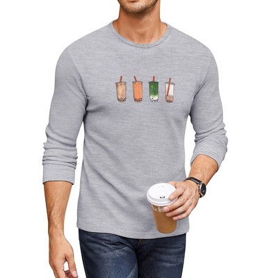 Νέο Boba Long T-Shirt χαριτωμένα ρούχα υπερμεγέθη μπλουζάκια μαύρα μπλουζάκια ανδρικά λευκά μπλουζάκια