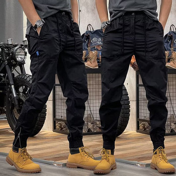 Camo Navy Trousers Man Y2k Tactical Military Cargo Pants for Men Techwear High Quality Outdoor Hip Hop Work Stacked Slacks