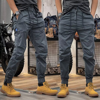 Camo Navy Trousers Man Y2k Tactical Military Cargo Pants for Men Techwear High Quality Outdoor Hip Hop Work Stacked Slacks