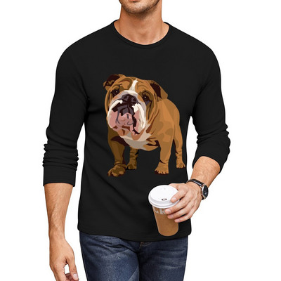 New Bulldog Duga majica kratkih rukava prevelike majice duks majica kawaii odjeća teške majice muška odjeća