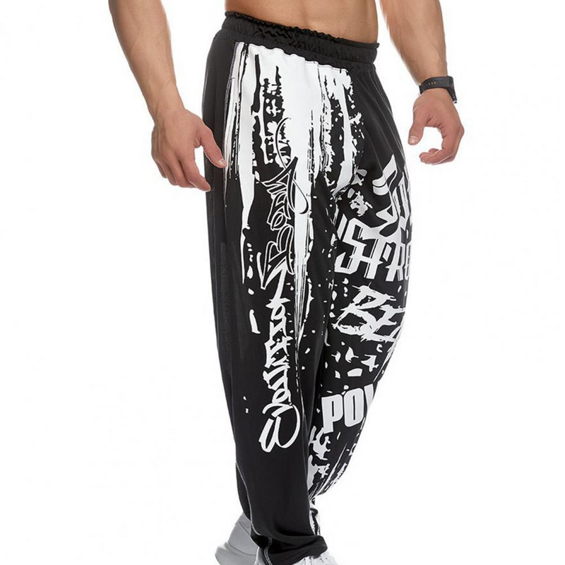Trenirke za trčanje Sjajne brzosušeće ležerne hlače za bodibilding Joggers srednjeg struka Muške hlače u hip-hop stilu