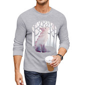 Nova Duga majica Fox in the Snow Majice velikih veličina Bluza Novo izdanje majice slatka odjeća Muška odjeća