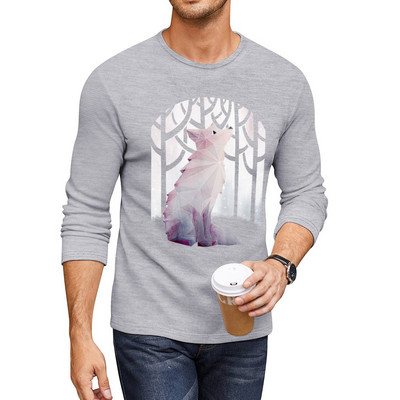 Nova Duga majica Fox in the Snow Majice velikih veličina Bluza Novo izdanje majice slatka odjeća Muška odjeća