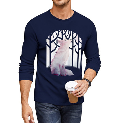 Nova Duga majica Fox in the Snow Majice velikih veličina Bluza Novo izdanje majice slatka odjeća Muška odjeća