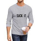 Nova duga majica David Wallace Suck It majice po narudžbi dizajnirajte vlastite crne majice obične bijele majice muške