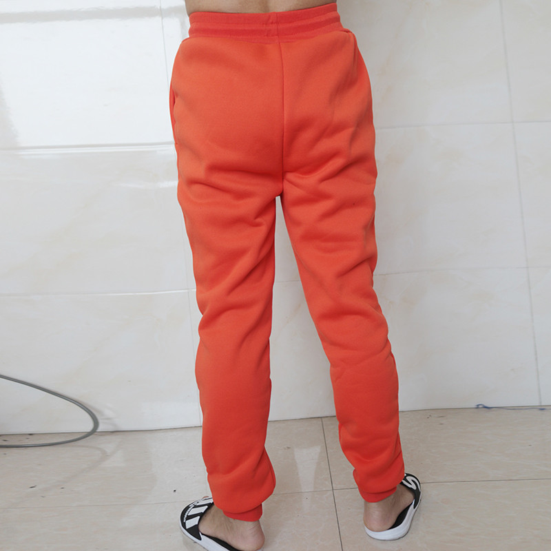 Meeste püksid Dressipüksid Naiste Jooksurid Oranž Pruun Talvefliis Jooksupüksid Spordipüksid Vabaaja Mood lahtised Must Punased