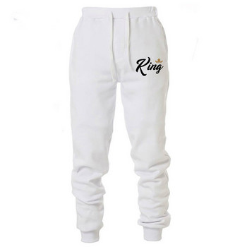 2022 Men Sweatpant Spring KING Print Series Drawstring All-match Sports Pants Casual Simple Loose Sports Jogging Pants