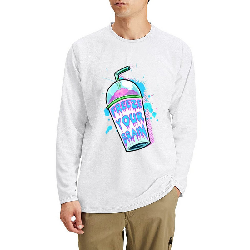 Nova duga majica Freeze Your Brain Estetska odjeća hipijevska odjeća uzvišena majica majica po mjeri Muške majice kratkih rukava