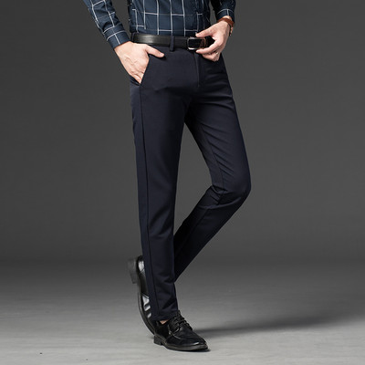 Primăvară Vară Pantaloni de costum drepți pentru bărbați de afaceri noi, la modă clasică, îmbrăcăminte formală, pantaloni lungi subțiri, pantaloni cu elasticitate pentru bărbați