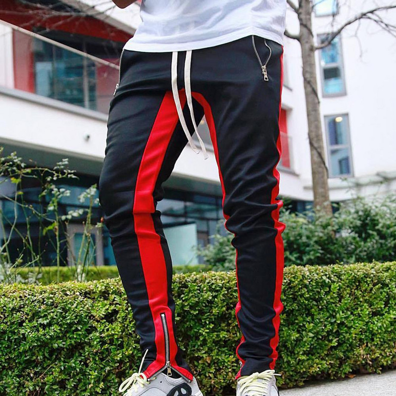 Muške jesenske zimske hlače Ležerne hlače s patentnim zatvaračem Sportske uske hlače za trčanje Sportska odjeća Hlače Muška odjeća