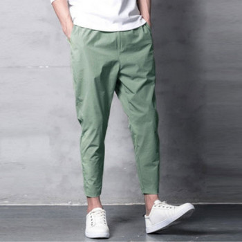 Мъжки корейски харем, еластични ежедневни бизнес панталони с молив, дълги до глезена, пролетни извънгабаритни мъжки панталони, модни черни каки, зелени S-5XL