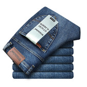 Meeste klassikalised teksad Jean Homme Pantalones Hombre Meeste Mannen Pehme Must Biker Masculino Denim Kombinesoonid Meeste Püksid