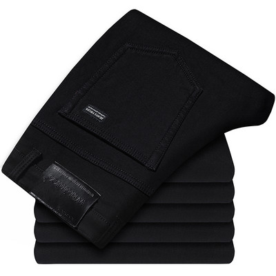 Meeste klassikalised teksad Jean Homme Pantalones Hombre Meeste Mannen Pehme Must Biker Masculino Denim Kombinesoonid Meeste Püksid