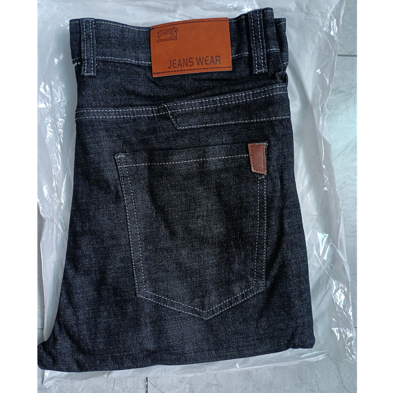 Modni europski američki stil Rastezljive muške traperice Luksuzne muške traper hlače Uske ravne tamnoplave gospodske hlače Veličina 28-38