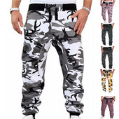 Ανδρικά Joggers Καμουφλάζ Φούτερ παντελόνι Casual Sports Camo Παντελόνι Ολόσωμο Fitness Ριγέ Παντελόνι Τζόκινγκ Παντελόνι Cargo