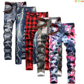 2023. Nove modne muške pamučne traperice Elastične uske uske bijele traperice Muške hlače Ležerne muške hip hop traper hlače 28-36 38 40 42