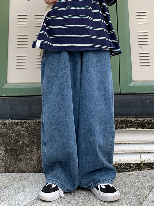 Y2k Jeans Ανδρική Προσωπικότητα Μονόχρωμη Κλασική Κορεάτικη Μόδα Τζιν Παντελόνι Ανδρικό τζιν Harajuku ίσιο παντελόνι φαρδύ