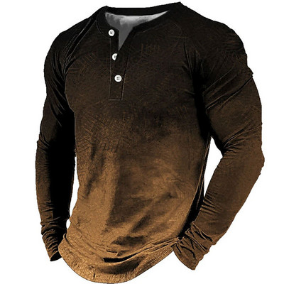 Muške majice kratkih rukava s 3D grafičkim ispisom, dugih rukava, svakodnevne, ležerne majice, muške gornje majice, jesensko proljeće, majice s kratkim rukavima, odjeća