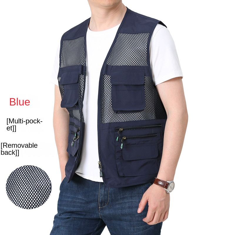 Taktički prsluk za muškarce Ljetne mrežaste jakne bez rukava MAN Muška odjeća Besplatna dostava Muški kaputi Vojna radna radna jakna