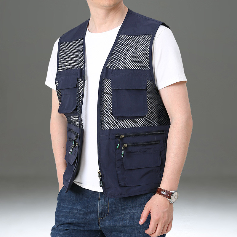 Taktički prsluk za muškarce Ljetne mrežaste jakne bez rukava MAN Muška odjeća Besplatna dostava Muški kaputi Vojna radna radna jakna