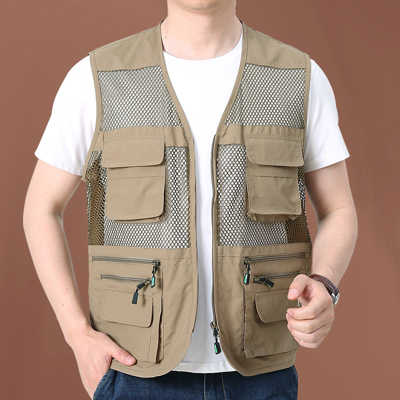 Taktički prsluk za muškarce Ljetne mrežaste jakne bez rukava MAN Muška odjeća Besplatna dostava Muški kaputi Vojna radna radna jakna