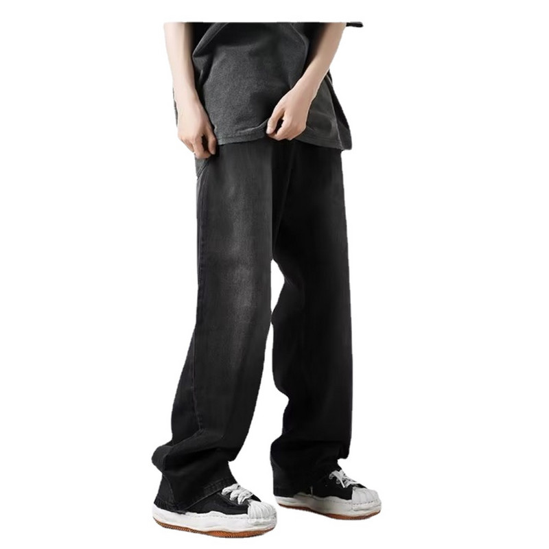 American Jeans muške modne jesenske i zimske vintage hlače ravne široke hlače širokih nogavica Streetwear pantalon homme