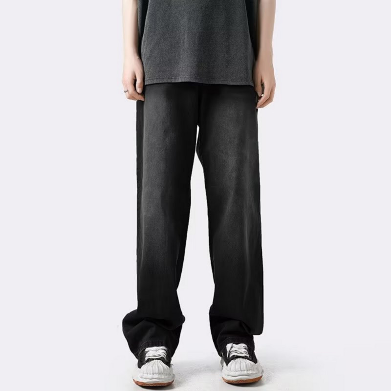 American Jeans muške modne jesenske i zimske vintage hlače ravne široke hlače širokih nogavica Streetwear pantalon homme