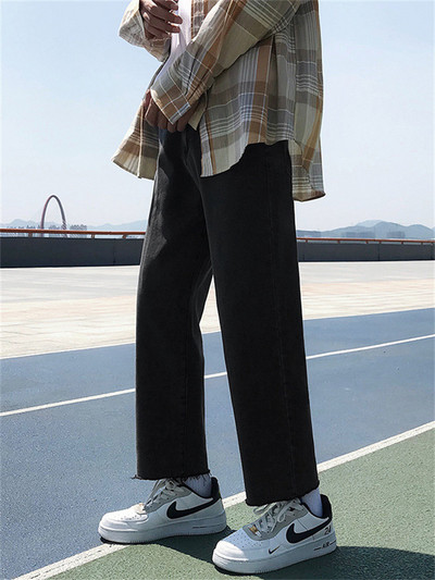 Muške traperice Široke traperice Cargo jeans hlače Opuštene ravne vrećaste muške traperice hip hop Streetwear Skateboard Neutralne traper hlače