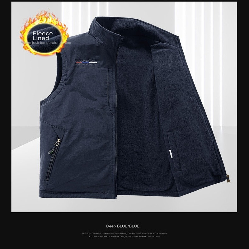 Vest Meeste Suvine Sügis Varrukateta Jope Kalastusriietus Kardigan Kämping Talvine Tactical Military Mitme taskuga meeste mantel MEES