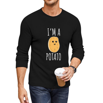 Uus I`m a Potato - Naljakas kartulikingitus Pikk T-särk kohandatud t-särk meeste riided pluss suuruses t-särgid T-särgid meestele