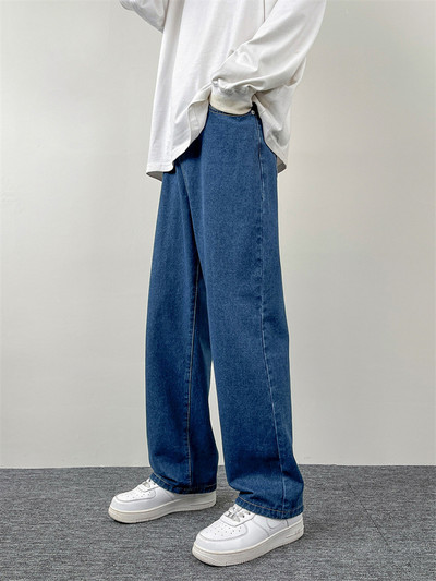 Ανδρικό τζιν τζιν με φαρδύ πόδι Cargo τζιν παντελόνι Loose ίσιο φαρδύ Ανδρικό τζιν hip hop Streetwear Skateboard Ουδέτερο τζιν παντελόνι