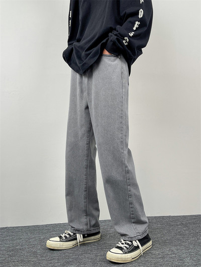 Ανδρικό τζιν τζιν με φαρδύ πόδι Cargo τζιν παντελόνι Loose ίσιο φαρδύ Ανδρικό τζιν hip hop Streetwear Skateboard Ουδέτερο τζιν παντελόνι