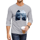 Νέο Fresh Long T-Shirt μπλουζάκι μεγάλου μεγέθους μπλουζάκι απλό μαύρο ανδρικό μπλουζάκι