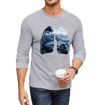 Νέο Fresh Long T-Shirt μπλουζάκι μεγάλου μεγέθους μπλουζάκι απλό μαύρο ανδρικό μπλουζάκι