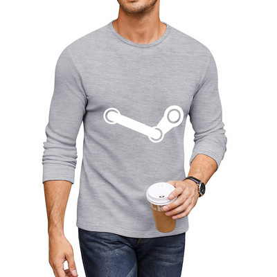 Nova Steam duga majica smiješne majice prevelike majice muške pamučne majice