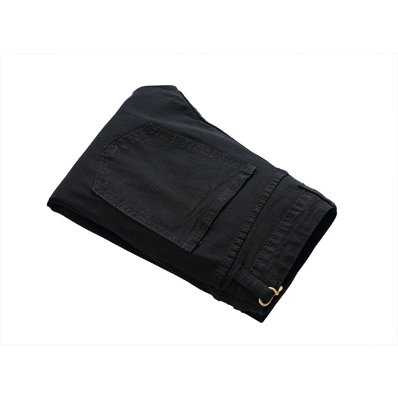 Uued mustad sirge augu hävitamise püksid Distressed teksad Meeste moedisainer Stretch vabaaja teksapüksid meeste suur suurus