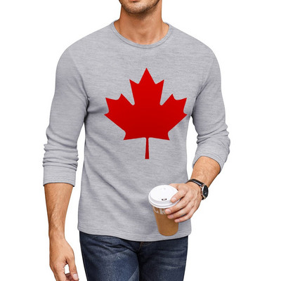 Nova Kanada se događa. Duge majice kratkih rukava vintage odjeća muška odjeća majice kratkih rukava